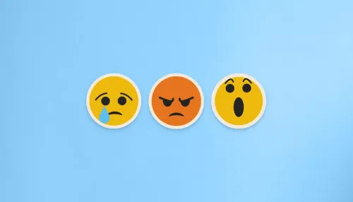 Emoticons mit verschiedenen Gesichtsausdrücken