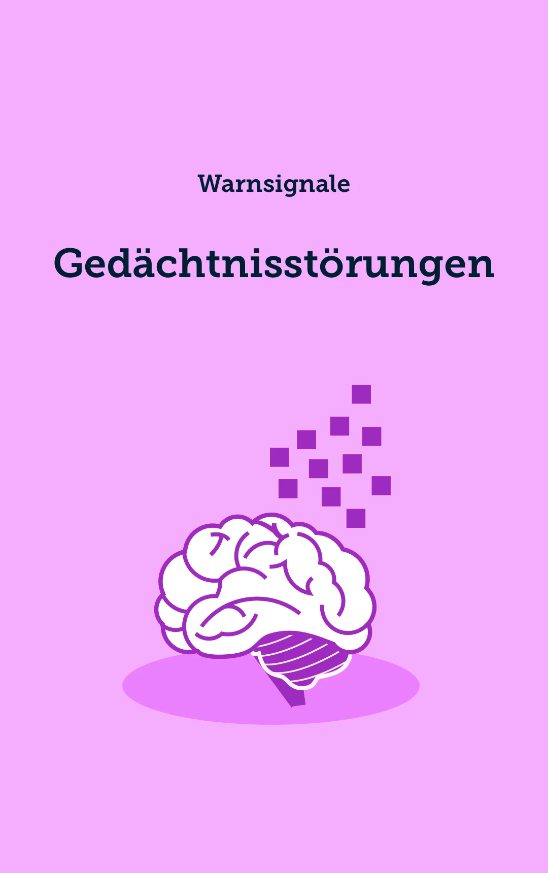 Gedächtnisprobleme (z. B. Vergessen wichtiger Termine, Verwechslung von Wochentagen)