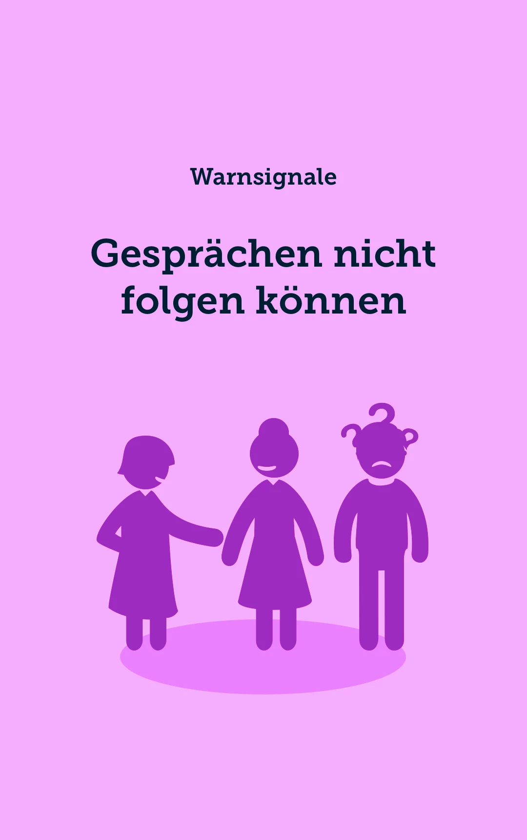 Gesprächen nicht folgen können