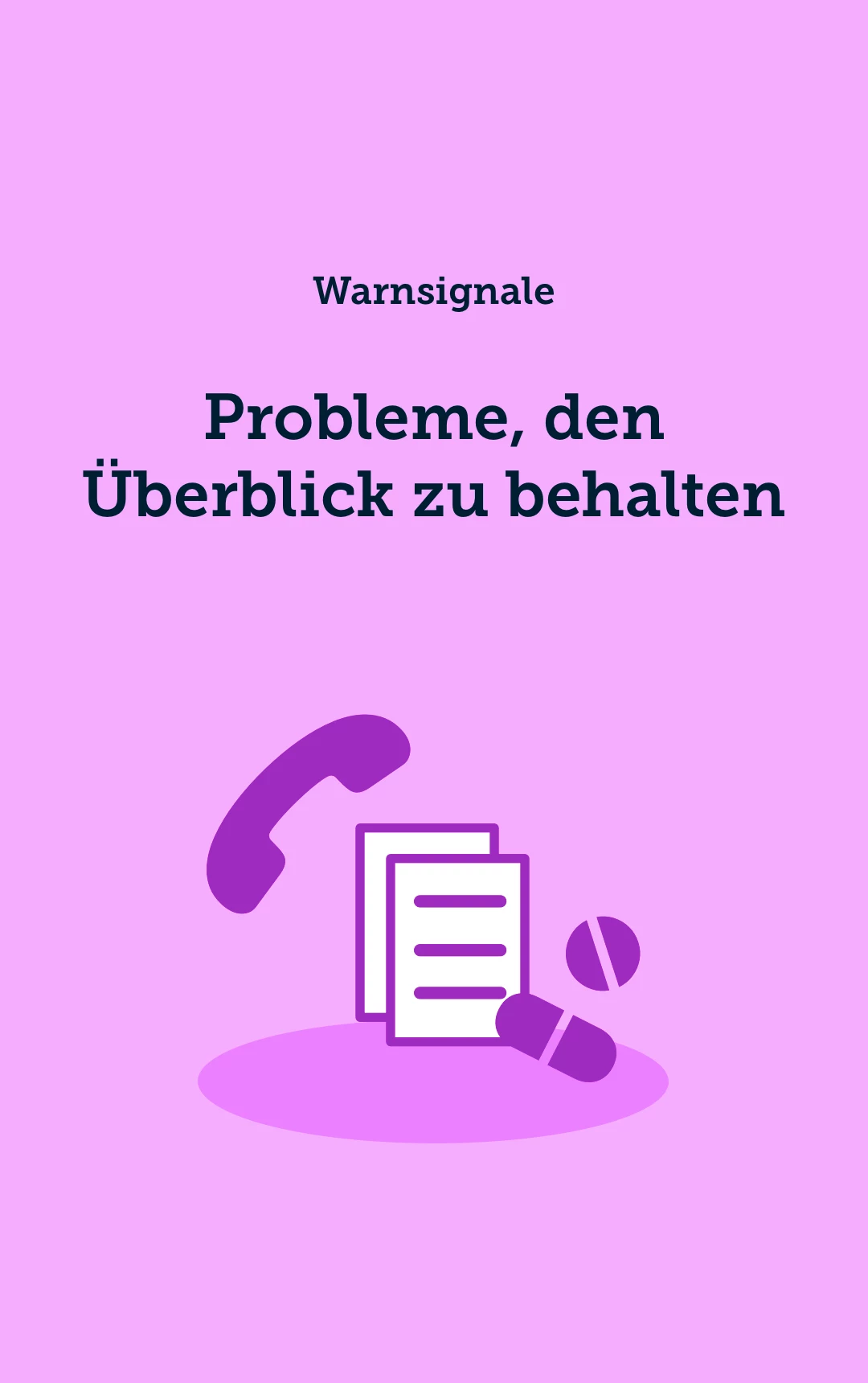 Probleme beim Planen (z. B. beim Kochen oder in der Haushaltsorganisation)