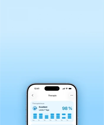 iPhone with fabel App showing the dashboarf with a therapy section